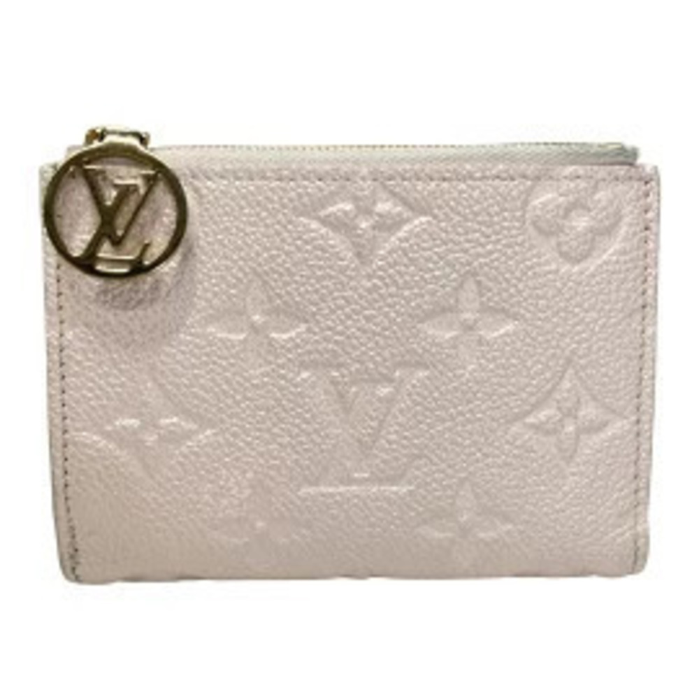 LOUIS VUITTON Portefeuille Lisa Bi fold Wallet Pink Opal Leather Cowhide
